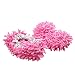 Produktbild Aohro Multi-Funktion Chenille Fibre Waschbar Staub Mop Hausschuhe Schuhe Bodenreiniger, Rosa