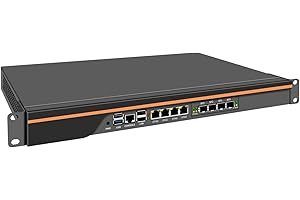 FAKESTARPC 1U Rack Firewall Home Server Mini PC Alder Lake N100 4 * / 2 * 10 g SFP + 4 * i226 V LAN Sicherheits-Host 2,5G LAN