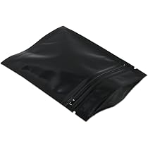 50 Sacs Mylar Avec Fenêtre 9x13cm - Fermeture Zip Pour Conservation Alimentaire