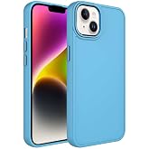 Zore Apple ile uyumlu iPhone 13 Kılıf Metal &Ccedil;er&ccedil;eve ve Buton Tasarımlı Silikon Zore Luna Kapak Sierra Mavi