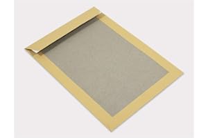 Netuno 100x pochettes d'expédition brunes C4 229×324 mm 400g enveloppe grande avec dos en carton gris enveloppes d'expédition rabat droit adhésif avec bande détachable à dos en carton