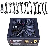ROKOO New 1600W Full Fully Modular ATX Power Supply For ETH Bitcoin Antminer A7 S7 S9 L3+