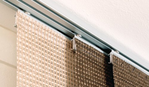 Gardinia 10010988 Flächenvorhang Dekor Teak inklusiv Aluminium Unterprofil, von unten einkürzbar, 60 x 245 cm - 2