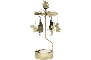 Pluto Design Mumin Guld 16styckig Guld Glas Kandlar Bordsskiva Familjefester Ljustagare