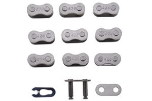 WOOSTAR 428 Maillon Maître de Chaîne Paquet de 10 Remplacement pour 110cc 125cc 150cc 200cc 250cc Chinois ATV 4 Roues Quad Pocket Bike Buggy