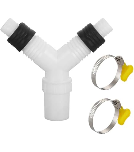 VARIOSAN 2-weg Y-verdeelstuk 11152, 3/4 (19 mm), voor afvoerslangen, incl. slangklemmen
