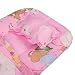 Jr.White Infant Travel Bed - Portable Folding Travel Crib Bed Canopy Mosquito Net Tent With Pillow (Pink)