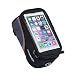 Produktbild Fafada 5,5" Fahrrad Tasche Case Schutz Halter Oberrohr Handy Hülle Cover für Iphone Samsung HTC Rot