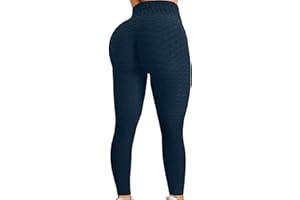 WWricotta Legging Anti Cellulite Push Up Femme - Pantalons De Sauna Amincissants Pantalon De Course à Pied Respirant Gym Pilates Pantalon Yoga avec Poche Leggings pour Femmes