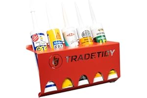 Tradetidy Storage Silcone/Mastic/Adhesive Holder - Ideal for Vans, Garages, Workshops - Made from Steel