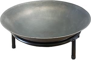 GARDENING NATURALLY Fire Pits Cast Iron Detachable Legs Stylish Design (50cm Diameter)