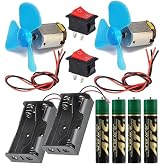 Artlantis Engine Test Set 1 Pack Propeller Dc Motor Switch Battery Bed Battery Conductive Cable School Grade Test Material