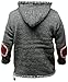 CROSS zipped neckline super warm jumper style pullover,hippy boho woolen hoodie (m,maroon)