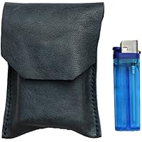 Etui à cigarette en vrai cuir, Fait à la main en Florence, Vintage effet.