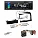Produktbild Radioeinbauset: 2-DIN Radioblende mit Ablagefach in schwarz für Fiat Ducato (250*) ab 09/2011 + ISO Adapter + JVC KD-R891BT CD Receiver mit BT-Funktion