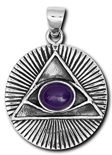 Preisvergleich Produktbild Alterras - Anhänger: Illuminaten Symbol aus 925-Silber