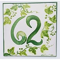 Targhe Numeri Civici Personalizzati centimetri 15 x 15 x 2 Ceramica Handmade Le Ceramiche del Castello Made in Italy