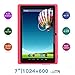 Produktbild Haehne 7 Zoll Tablet PC, Google Android 6.0, A33 Quad Core, Bildschirm 1024x600, 1GB RAM 8GB ROM, Dual Kameras, WiFi, Bluetooth, für Erwachsener Kinder, Pink