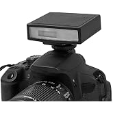 Coverzone Universal Mini Kamera Flaş Fotoğraf Işığı &ndash; Hot Shoe Dome Flaş, Şarj Edilebilir 1200mAh Pil ile Fotoğraf&ccedil;ılık Aydın