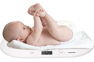 Grundig Balance Bébé – Pèse Bébé Digital jusqu’à 20kg – Écran LCD avec Fonction Tare – Balance Nouveau-Né – Balancelle et Balancelle – Accessoire pour Enfant