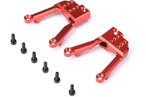 ‎TBEST V GEBY Shock Damper Hoops, Aluminium Vorne Hinten Shock Damper Tower Mount Hoops für AXIAL SCX10 II 90046 90047 1/10 Car(Rückseite)