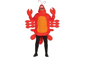 Fiestas Guirca Disfraz de langosta roja para hombre o mujer, disfraz de comedia para hombre y mujer