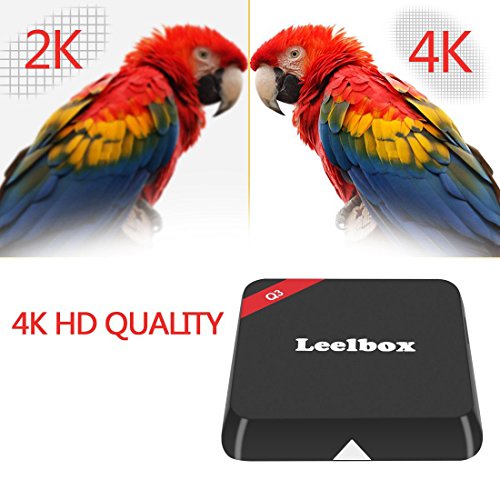 (2016 die Beste) Leelbox Q3 Android TV Box 2 GB/16GB 5G / 2.4G Dual Wi-Fi Bluetooth 4.0 Amlogic S905 Android 5.1 mit 1000M LAN KODI 16.1 Alle Vorinstallierte Pluggins Update von M9S Streaming Media Player - 3
