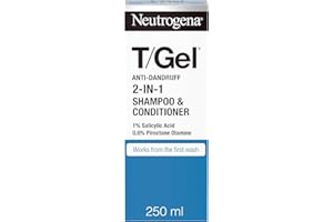 Neutrogena T/Gel 2 in 1 Anti-Dandruff Shampoo and Conditioner (1x 250ml), Shampoo and Conditioner to Help Fight Dandruff From First Wash, Haircare for Soft, Shiny Healthy-Looking Hair and Scalp