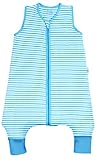 Schlummersack Baby Sommerschlafsack mit Füssen 1.0 Tog - Blue Stripes - erhältlich in 5 verschiedenen Grössen