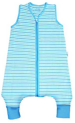Schlummersack Baby Sommerschlafsack mit Füssen 0.5 Tog - Blue Stripes - erhältlich in 5 verschiedenen Grössen