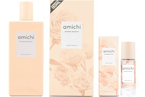 AMICHI - Intense Bouquet Promoción 150 ml + 12 ml, Colonia Mujer, Pack 2 Productos, Perfume Formato Spray, Eau de Toilette Femenina, Agua Fresca, Fragancia Dulce y Floral