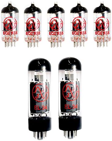 Voc Rock (JJ RE VALVE KIT) For MARSHALL JVM205 AND JVM215 amplifiers that use TWO EL34 AND FIVE ECC83 12AX7 TUBES