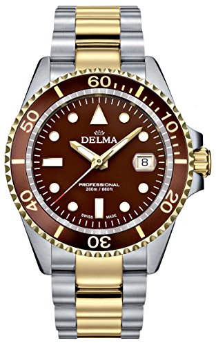 Delma Sportuhr - Herren Quarz, Bicolor mit Edelstahlarmband 407064