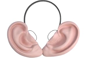 Bristol Novelty MD217 Big Ears on Headband | Flesh | Pack of 1, unisex-adult, Beige/Black, One Size