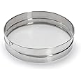 DE BUYER Sieve with Tight mesh (Ø 0.8 mm) -Diameter cm-4604.30, Stainless Steel, Silver, Diamètre 30 cm