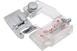 La Canilla ® - Piedino per la posa di pregiudizi, vivi e Orli Snap-On per macchine da cucire Alfa Singer Brother Juki Lidl e altro ancora