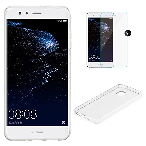 Funda Huawei P10 lite Protector de Pantalla EUGO TPU Funda Gel de Silicona Carcasa Funda para Huawei P10 lite Transparente Funda 2 x Protector de Pantalla reviews Funda Huawei P10 lite Protector de Pantalla EUGO TPU Funda Gel de Silicona Carcasa Funda para Huawei P10 lite Transparente Funda 2 x Protector de Pantalla