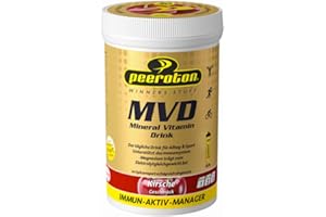 ‎PEEROTON Peeroton MVD Mineral Vitamin Drink - Kirsche, Elektrolyt Pulver mit den 5 wesentlichen Elektrolyten plus Zink, Magnesium und Vitamin C - regelmäßig einnehmen und das Immunsystem stärken, 300g
