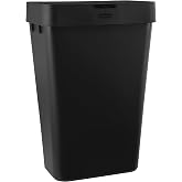 Rubbermaid Dokunmatik Kapaklı Mutfak &Ccedil;&ouml;p Kovası, 12,2 Galon, Siyah, Ev/Mutfak/Daire/Garaj i&ccedil;in &Ccedil;&ouml;p Konteyneri