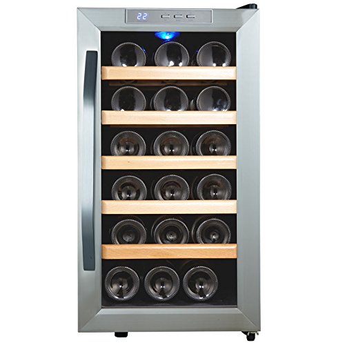 Kalamera KR-18ASS Edelstahl Weinkuehlschrank 48 Liter 18 Flasche Weinklimakuehschrank Minibar Freistehend Temperaturzonen 8-18 - 2