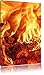 Produktbild Gemütliches Holz im Feuer , Format: 40x60 auf hochkantiges Leinwand, XXL riesige Bilder fertig gerahmt mit Keilrahmen, Kunstdruck auf Wandbild mit Rahmen, günstiger als Gemälde oder Ölbild, kein Poster oder Plakat