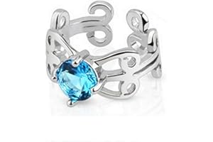 Bungsa Zirkonia Ear Cuff Ohrstecker Wirbel Ornament mit Kristallstein für Damen (Conch Fake-Piercing Clip Rhodium Ohrringe Ohrschmuck Ohrklemmen Damen Frauen Herren Mode)