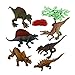 Produktbild 6Pcs / Set 7 Zoll fest tragbar New Century Dinosaurier Serie lebensechte Dinosaurier Spielzeug Kit Alter 3 + Kinder Geschenk pädagogisches Spielzeug - braun & grün & rot