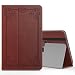 Produktbild MoKo Samsung Galaxy Tab A 10.1 Hülle - PU Leder Ständer Schutzhülle Smart Case mit Stift-Schleife/Standfunktion und Auto Sleep/Wake Up Funktion für Samsung Galaxy Tab A 10.1, Jahrgangsloser Stil