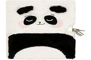 DRAEGER PARIS 1886 76002979, Diario intimo peluche, motivo: panda, Rosa