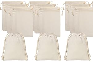 TRABAG 20 Stück Stoffbeutel Klein, 10*15cm Stoffbeutel Mit Kordelzug, Geschenktasche, Kleine Stoffbeutel, Baumwollsäckchen, Stoffbeutel Klein FüR Schmuck DIY Kosmetik Schmuck Geschenk Stofftasche Klein