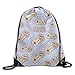 Produktbild gthytjhv I'd Rather Be Playing Video Games Cartoon Unisex Waterproof Backpack Gym Kordelzug Bag. Lightweight Unique 16.9x14.2