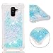 Produktbild Samsung Galaxy A6 Plus 2018 Hülle,A6 Plus Hülle Glitzer Treibsand Case,Roreikes Flüssig Durchsichtig Handyhülle Schutzhülle Bewegende Handytasche Fließend Flüssigkeit Transparent Silikon Hülle Stoßfest Gummi Case Cover Bumper für Samsung Galaxy A6 Plus 2018-Blauer fünfzackiger Stern