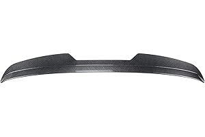 IDENUONA Rear Trunk Spoiler Lip Kit For Volkswagen Tiguan R-Line 2017-2023 Glossy Black Carbon Fiber Look