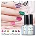 FairyGlo 3 Color Combo Neon Bling Gel Nail Polish UV LED Soak Off Shimmer Manicure Varnish beauty Nail Care Gift Set DIY 10ml 170